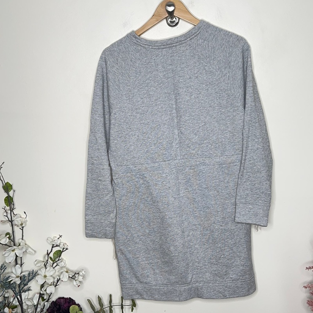 ATHLETA Studio Cinch Sweatshirt Dress Heather Gray {SS23} - Picture 3 of 6